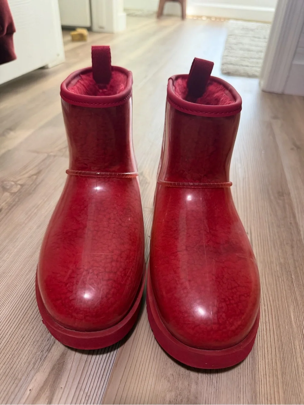 UGG Red Waterproof Short Rain Boots